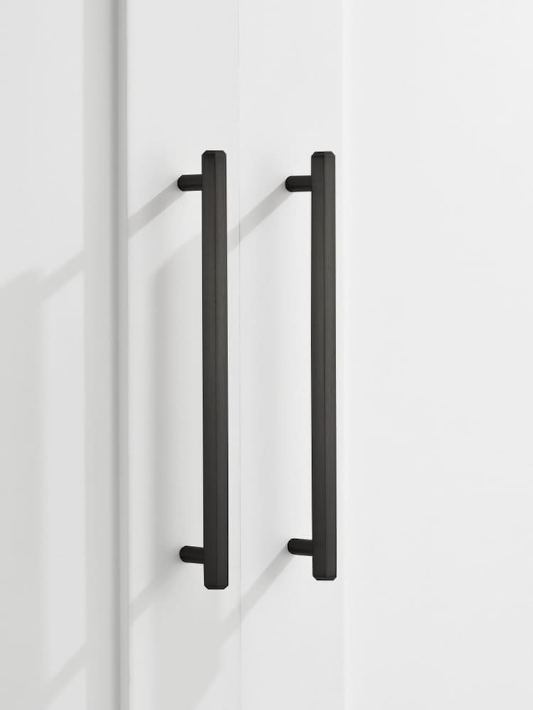 Pushka Home Black Hexagonal Cabinet Bar Handle - Image 1 of 2 Pushka Home Black Hexagonal Cabinet Bar Handle - Image 1 of 2