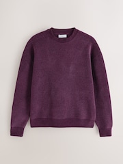 Purple Chenille Crew Neck Jumper - Image 5 of 7
