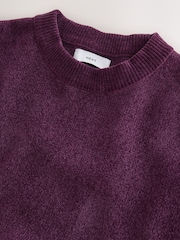 Purple Chenille Crew Neck Jumper - Image 6 of 7