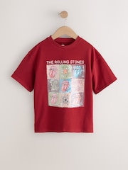 Red Sequin Rolling Stones Oversized T-Shirt (3-16yrs) - Image 5 of 8