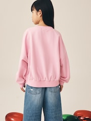 Pink Disney Stitch Christmas Sweatshirt (3-16yrs) - Image 3 of 12