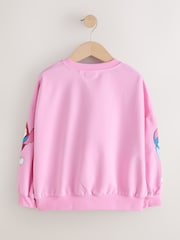 Pink Disney Stitch Christmas Sweatshirt (3-16yrs) - Image 6 of 12