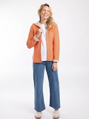 Weird Fish Orange Chicoa Full Zip Hooded Classic Macaroni Hoodie - Image 3 of 7