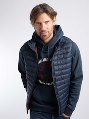 Weird Fish Blue Langtree Lightweight Showerproof Padded Gilet - Image 1 of 6