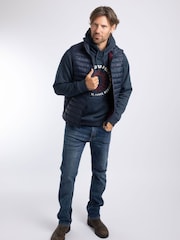 Weird Fish Blue Langtree Lightweight Showerproof Padded Gilet - Image 2 of 6