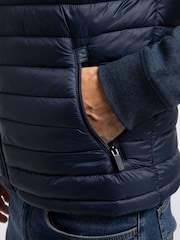 Weird Fish Blue Langtree Lightweight Showerproof Padded Gilet - Image 4 of 6