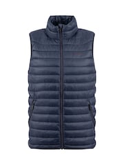 Weird Fish Blue Langtree Lightweight Showerproof Padded Gilet - Image 5 of 6