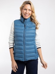 Weird Fish Blue Atissa Lightweight Padded Gilet - Image 5 of 7