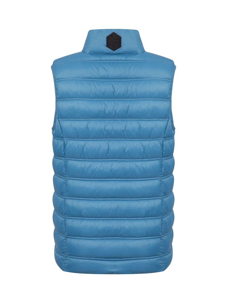 Weird Fish Blue Atissa Lightweight Padded Gilet - Image 7 of 7
