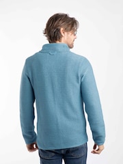 Weird Fish Blue Transom Full Zip Macaroni T-Shirt - Image 3 of 7