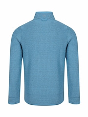 Weird Fish Blue Transom Full Zip Macaroni T-Shirt - Image 7 of 7