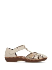 Rieker Cream Shoes Hook & Loop - Image 1 of 6