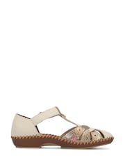 Rieker Cream Shoes Hook & Loop - Image 2 of 6