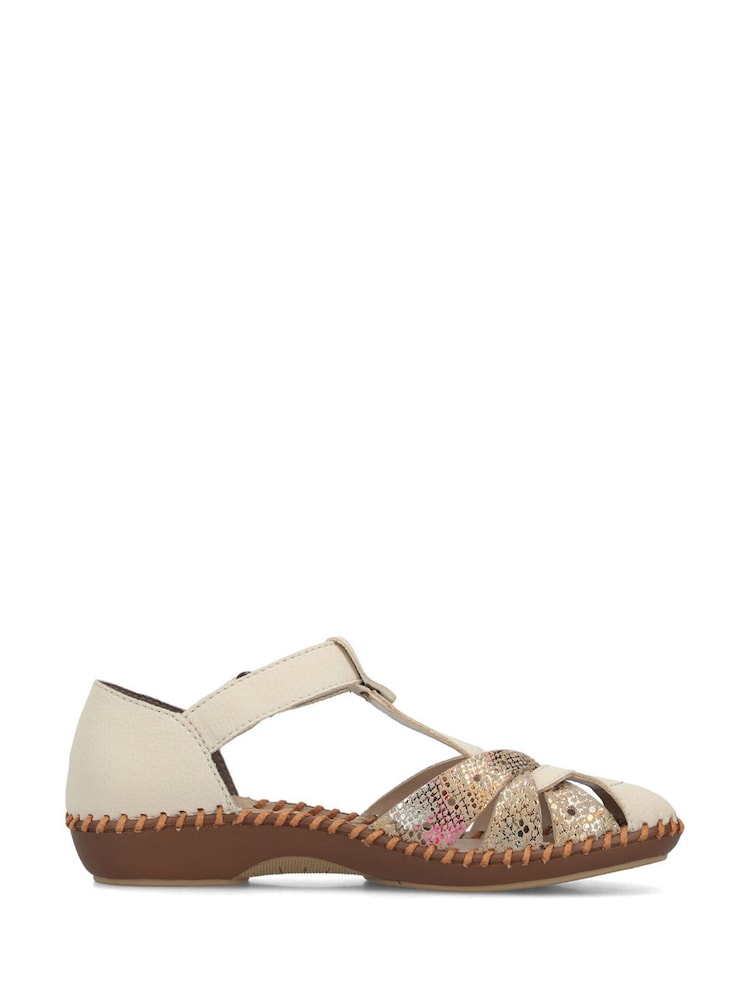 Rieker Cream Shoes Hook & Loop - Image 2 of 6