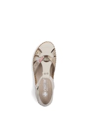 Rieker Cream Shoes Hook & Loop - Image 5 of 6