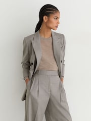 Reiss Darcy Wool-Blend Wide-Leg Pleated Trousers - 圖片 3，共 9