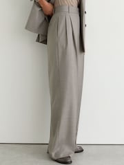 Reiss Darcy Wool-Blend Wide-Leg Pleated Trousers - 圖片 5，共 9