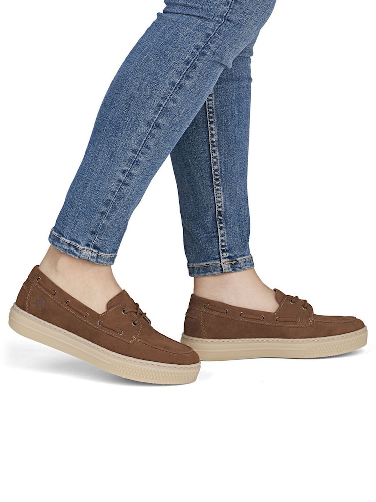 Rieker Brown Lace-up Shoes - Image 1 of 7