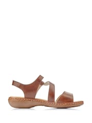 Rieker Brown Sandals - Image 1 of 4