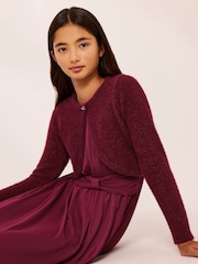Uogų raudona - Lipsy pūkuotas bolero progai (5-16yrs) - 2 paveikslėlis iš 5
