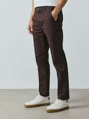 Brun - Liten passform  - Bomullsrika Stretch-chinos - Bild 4 av 9