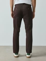 Brun - Liten passform  - Bomullsrika Stretch-chinos - Bild 5 av 9