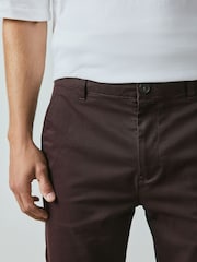 Brun - Liten passform  - Bomullsrika Stretch-chinos - Bild 6 av 9