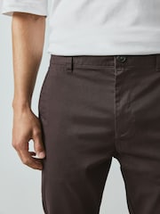 Aubergine Slim Fit Cotton Rich Stretch Chinos - Image 5 of 9