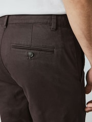 Aubergine Slim Fit Cotton Rich Stretch Chinos - Image 6 of 9