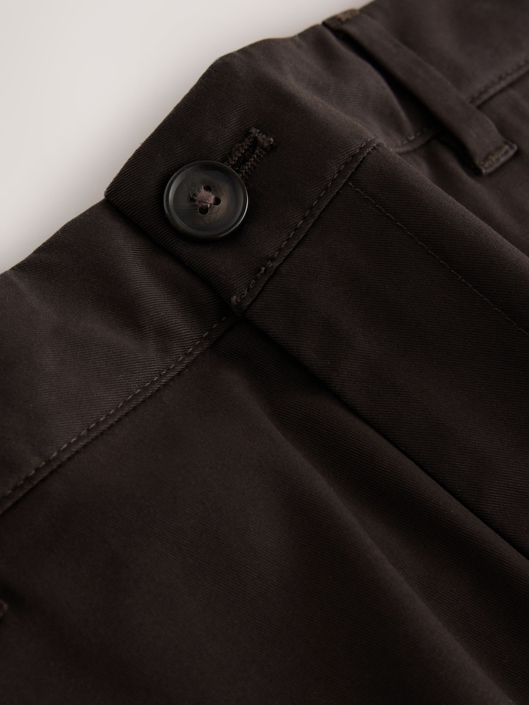 Aubergine Slim Fit Cotton Rich Stretch Chinos - Image 9 of 9 Aubergine Slim Fit Cotton Rich Stretch Chinos - Image 9 of 9