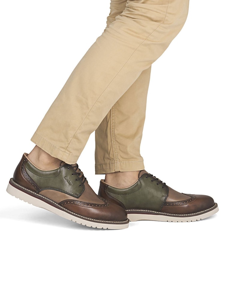 Rieker Brown Lace-Up Shoes - Image 1 of 7