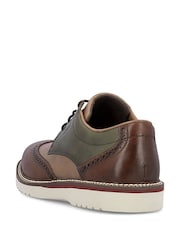 Rieker Brown Lace-Up Shoes - Image 5 of 7
