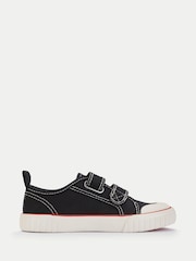 Start-Rite Black Tide Double Bar Kids Washable Canvas Shoes - Image 3 of 8