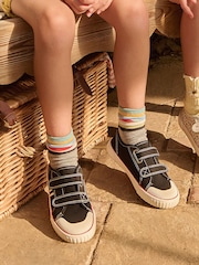 Start-Rite Black Tide Double Bar Kids Washable Canvas Shoes - Image 8 of 8