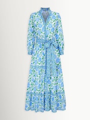 Pink City Prints Blue Kerala Dress - Image 1 of 1