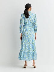 Pink City Prints Blue Kerala Dress - Image 2 of 9