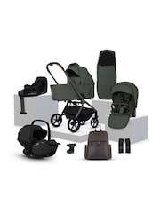 Silver Cross Pewter Breez Stroller Infant Carrier Bundle - Image 1 of 6