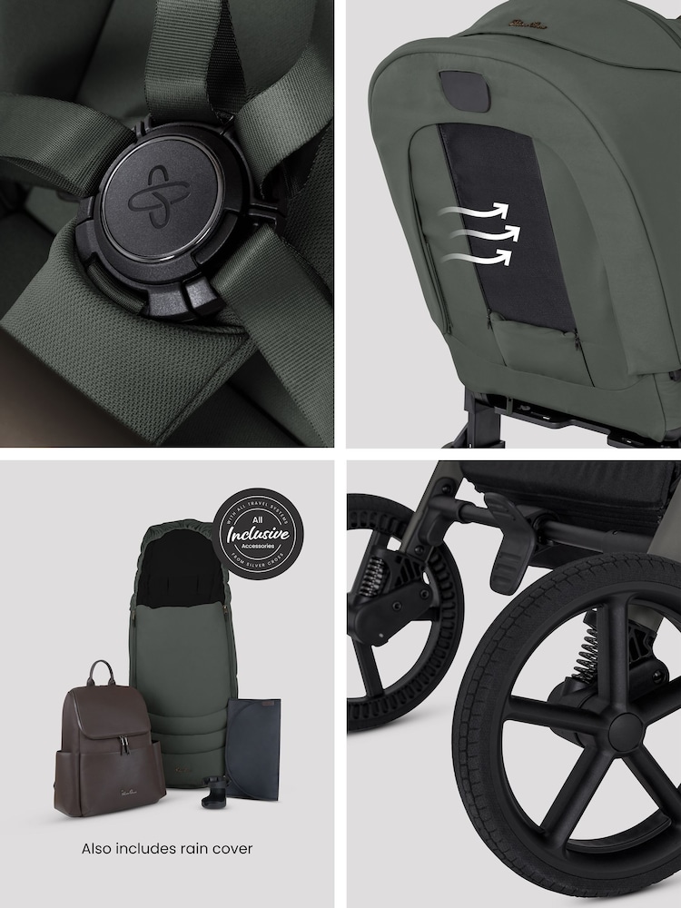 Silver Cross Pewter Breez Stroller Infant Carrier Bundle - Image 6 of 6 Silver Cross Pewter Breez Stroller Infant Carrier Bundle - Image 6 of 6