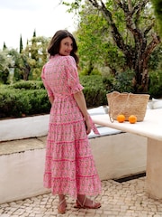 Pink City Prints Pink Matilda Dress - Image 5 of 10