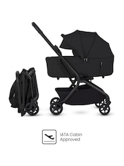 Silver Cross Onyx Nia Compact Travel Stroller with Carrycot - Image 2 of 6