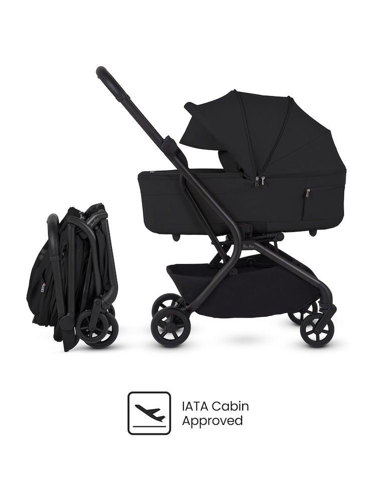 Silver Cross Onyx Nia Compact Travel Stroller with Carrycot - Image 2 of 6
