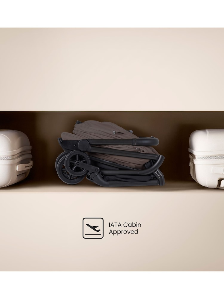 Silver Cross Chocolate Nia Compact Stroller Travel System with Accessories - Image 6 of 6