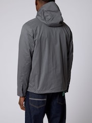 PS Paul Smith Grey Hooded Technical Windbreaker Jacket - Image 2 of 5