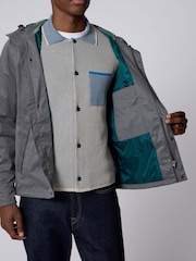 PS Paul Smith Grey Hooded Technical Windbreaker Jacket - Image 3 of 5