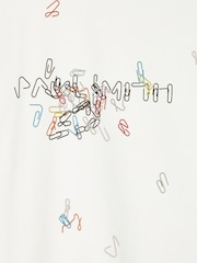 PS Paul Smith White Signature Stripe Hanger Graphic T-Shirt - Image 5 of 5