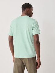Verde - PS Paul Smith Zebra Logo Cotton T-Shirt - Imagen 3 de 6