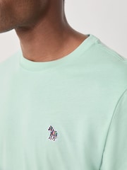 Verde - PS Paul Smith Zebra Logo Cotton T-Shirt - Imagen 4 de 6
