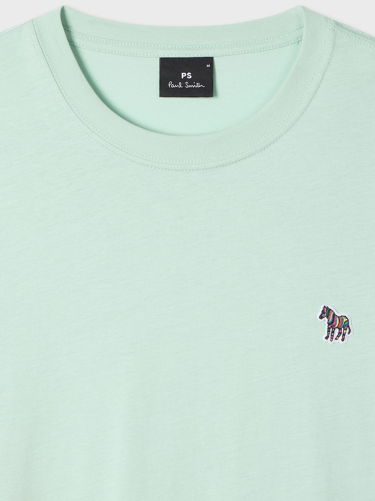 Verde - PS Paul Smith Zebra Logo Cotton T-Shirt - Imagen 6 de 6