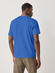 Azul - PS Paul Smith Zebra Logo Cotton T-Shirt - Imagen 3 de 6