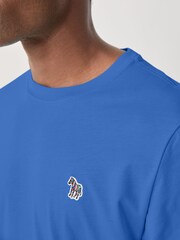 Azul - PS Paul Smith Zebra Logo Cotton T-Shirt - Imagen 4 de 6